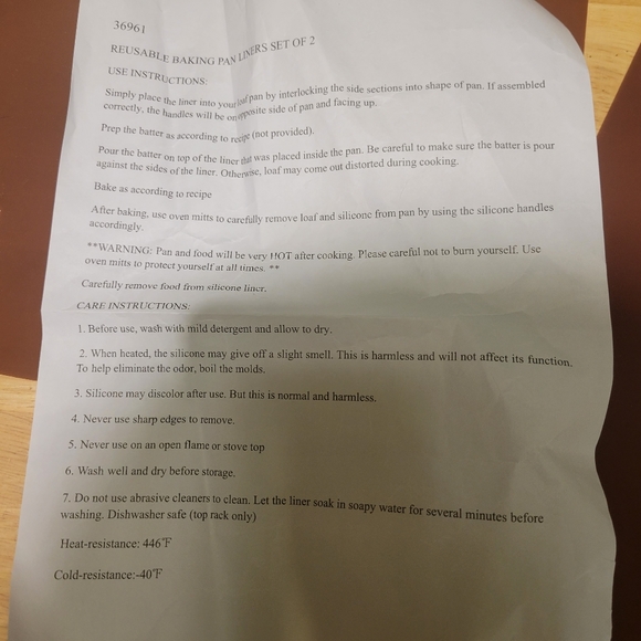 NEW never used Silcone baking mats 2 pack - Picture 5 of 7